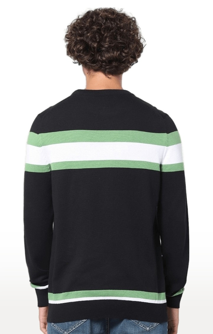 Men's Blue Striped Sweaters