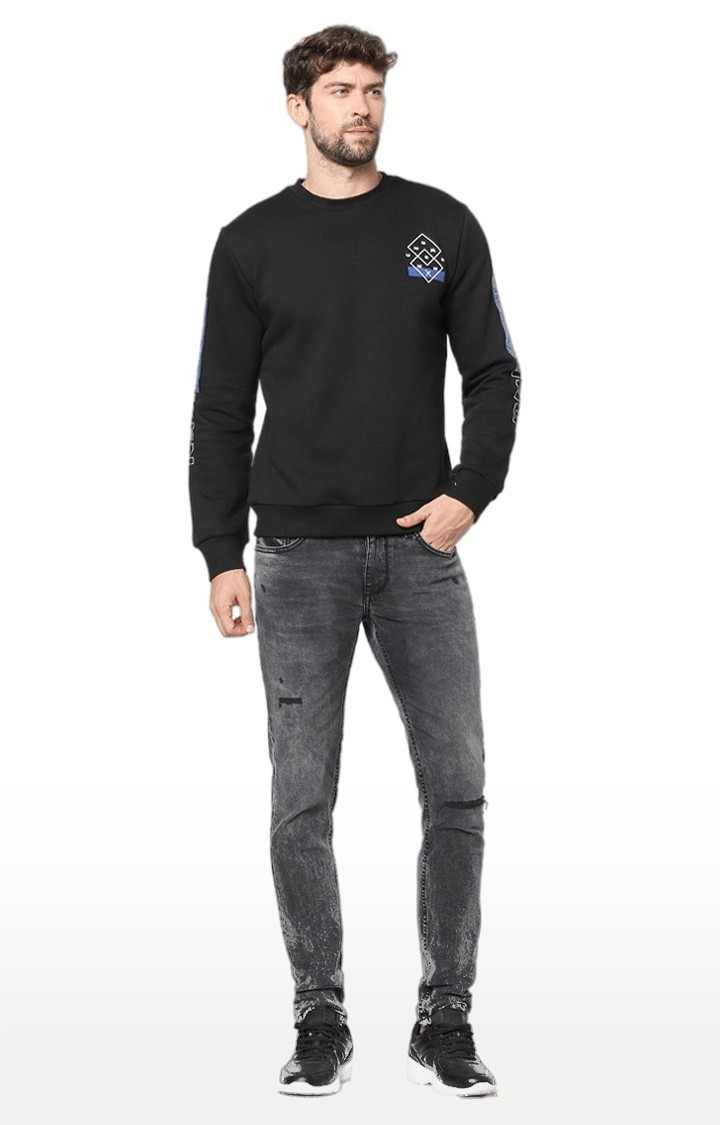 Men's Grey Cotton Ripped Ripped Jeans