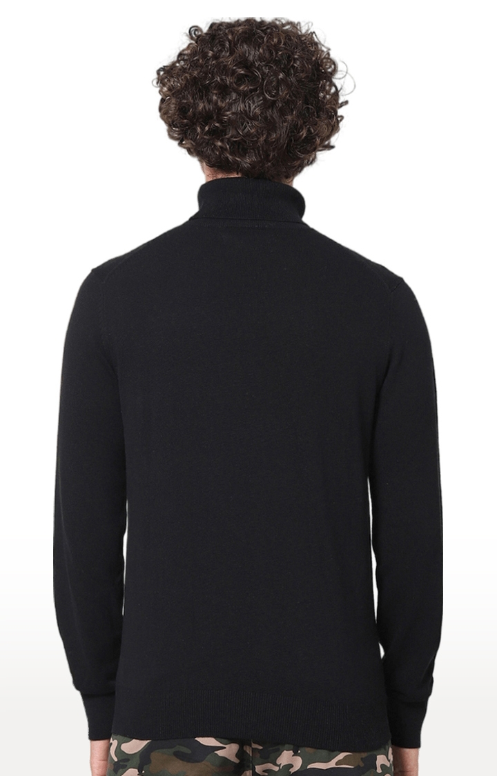 celio | Men's Black Solid Sweaters 3