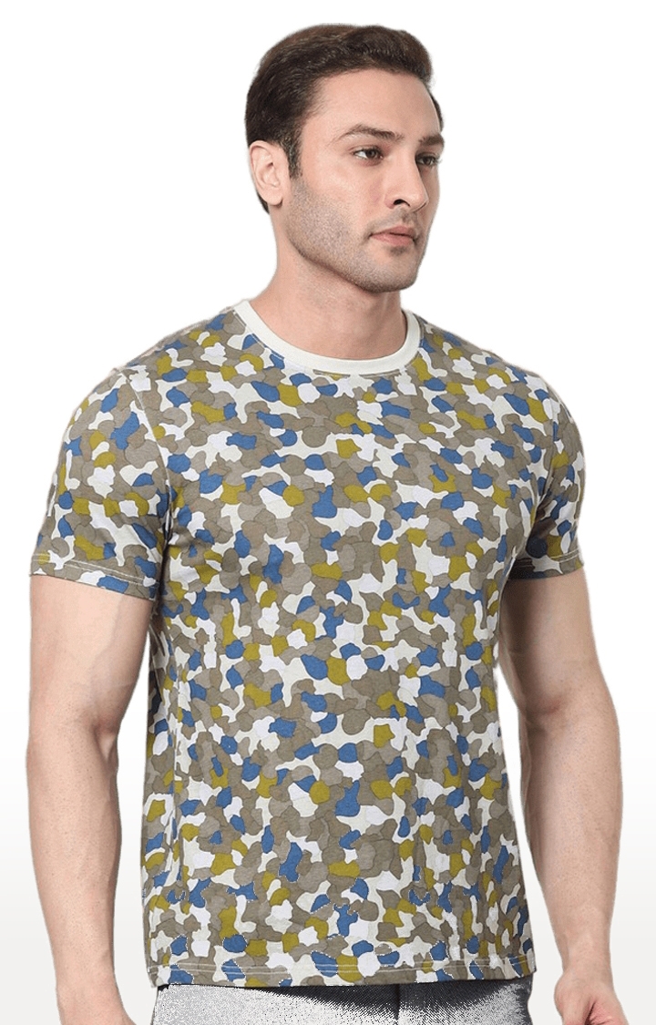 Men's Multi Printed Regular T-Shirts