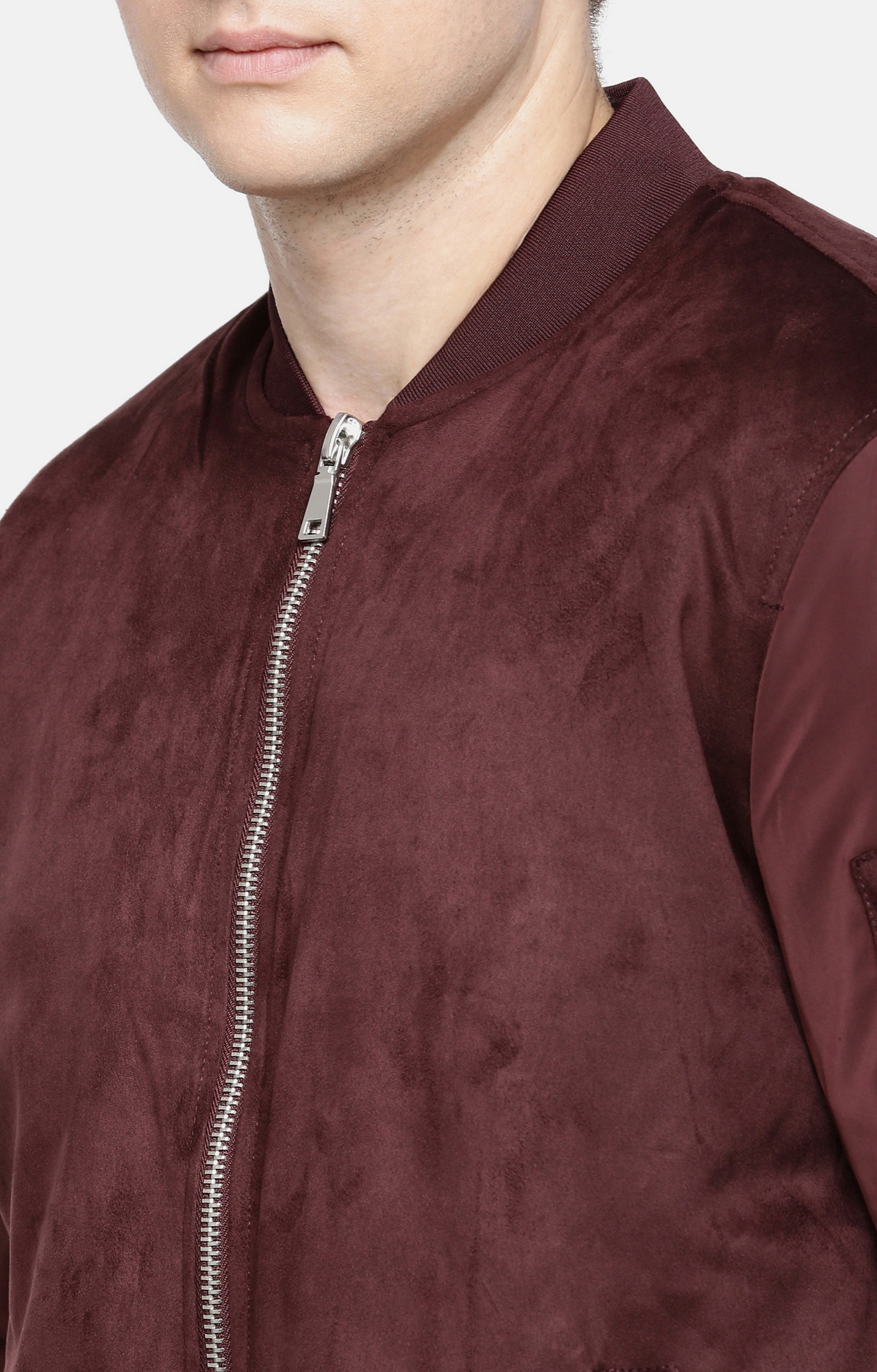 Men's Red Solid Windcheater