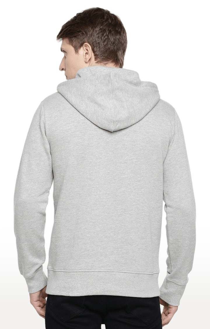 Men's Grey Typographic Hoodies