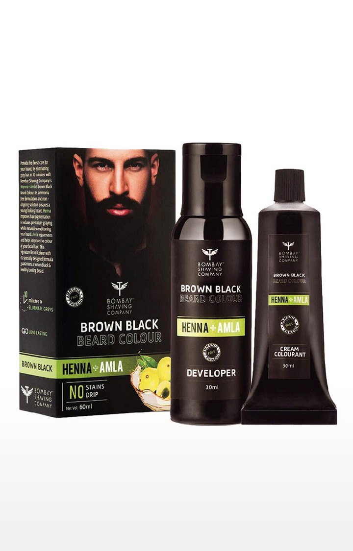 Bombay Shaving Company | Bombay Shaving Company Beard Colour For Men (Brown Black) with Henna & Amla 0