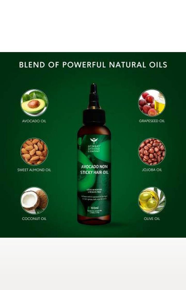 Avocado and Grapeseed Non-Sticky Moisturising Hair Oil