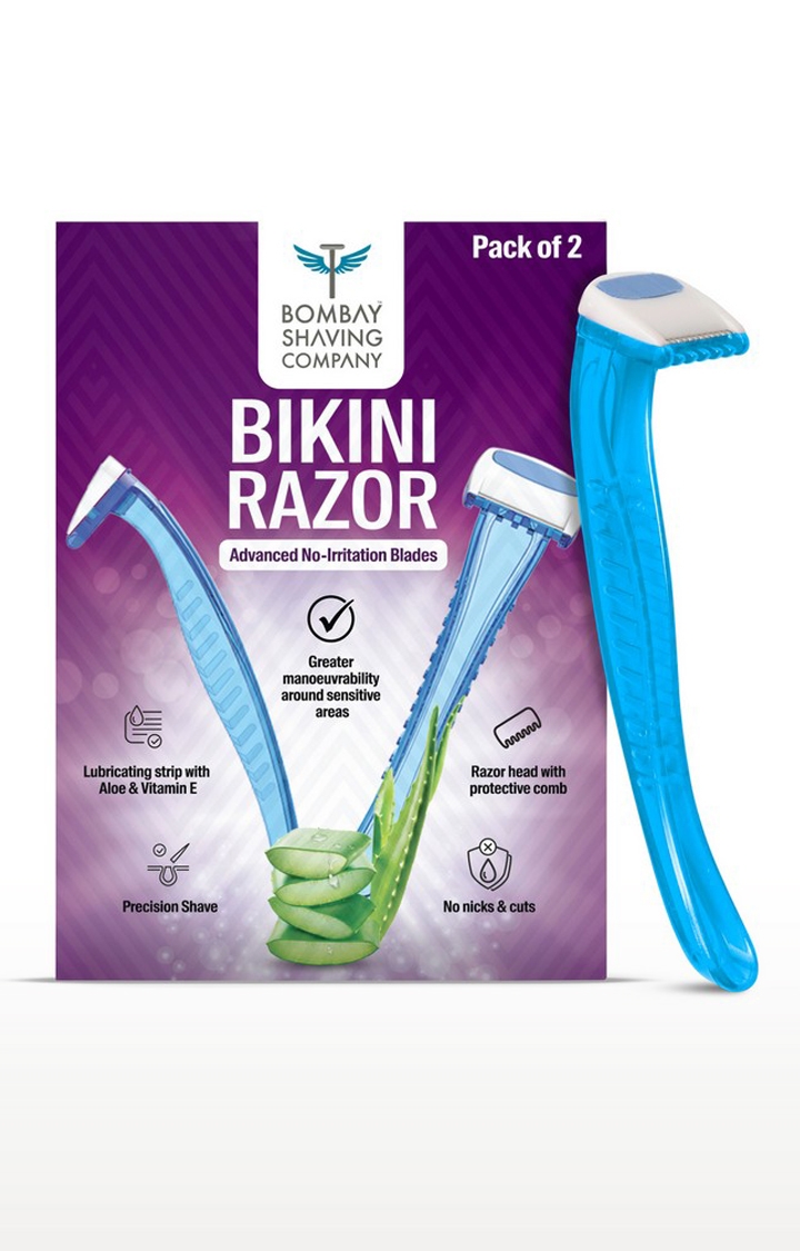 Bombay Shaving Company | Bikini Line Hair Removal Razor for Women (Pack of 2) 0