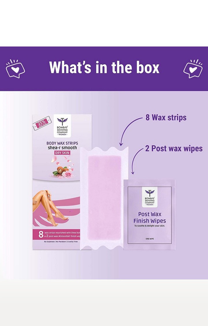 Women Full Body Wax Strips For Dry Skin,8 Extrawide Strips + 2