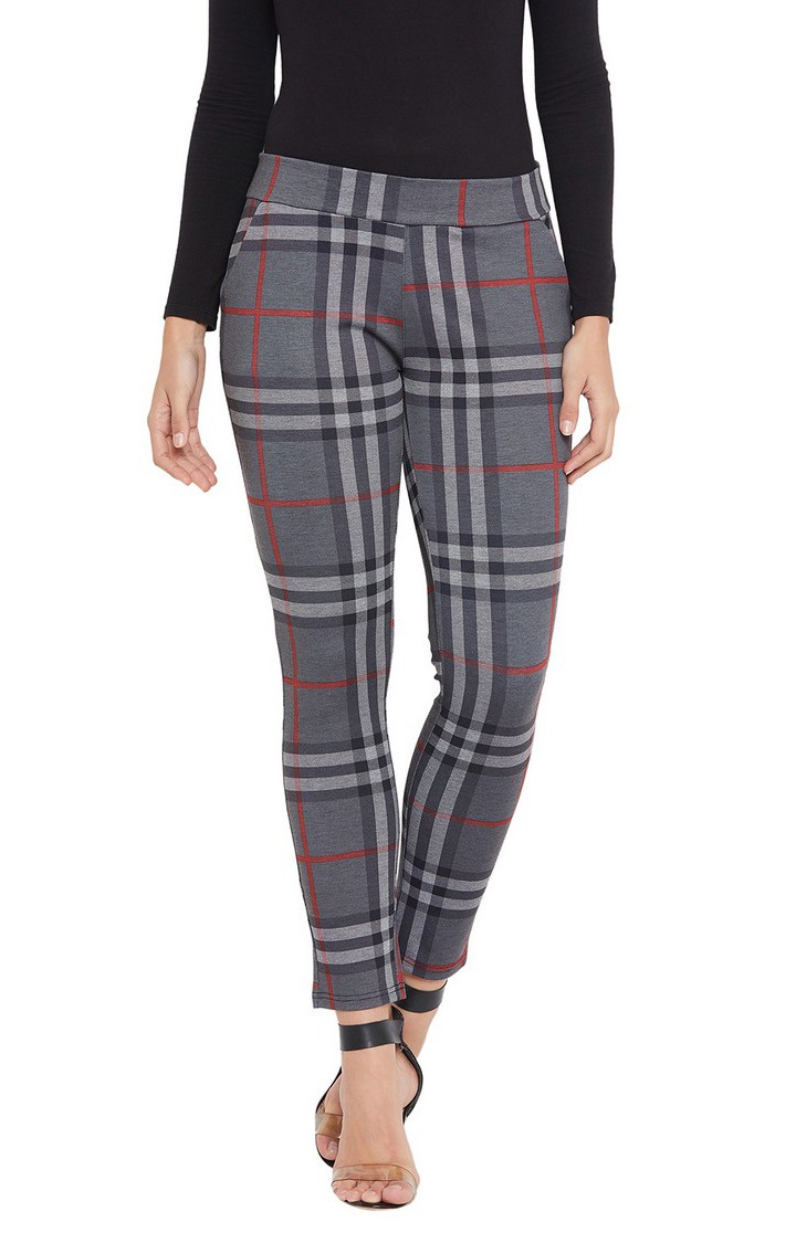 Gery Checked Chinos