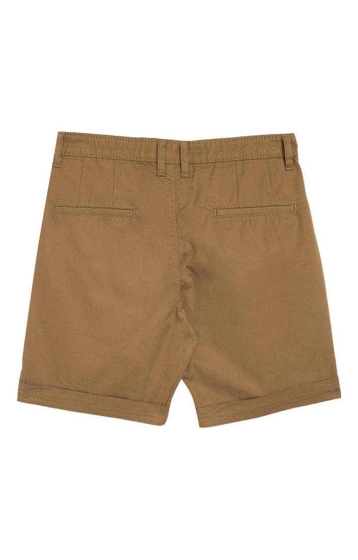 Crimsoune Club | Khaki Solid Shorts 1