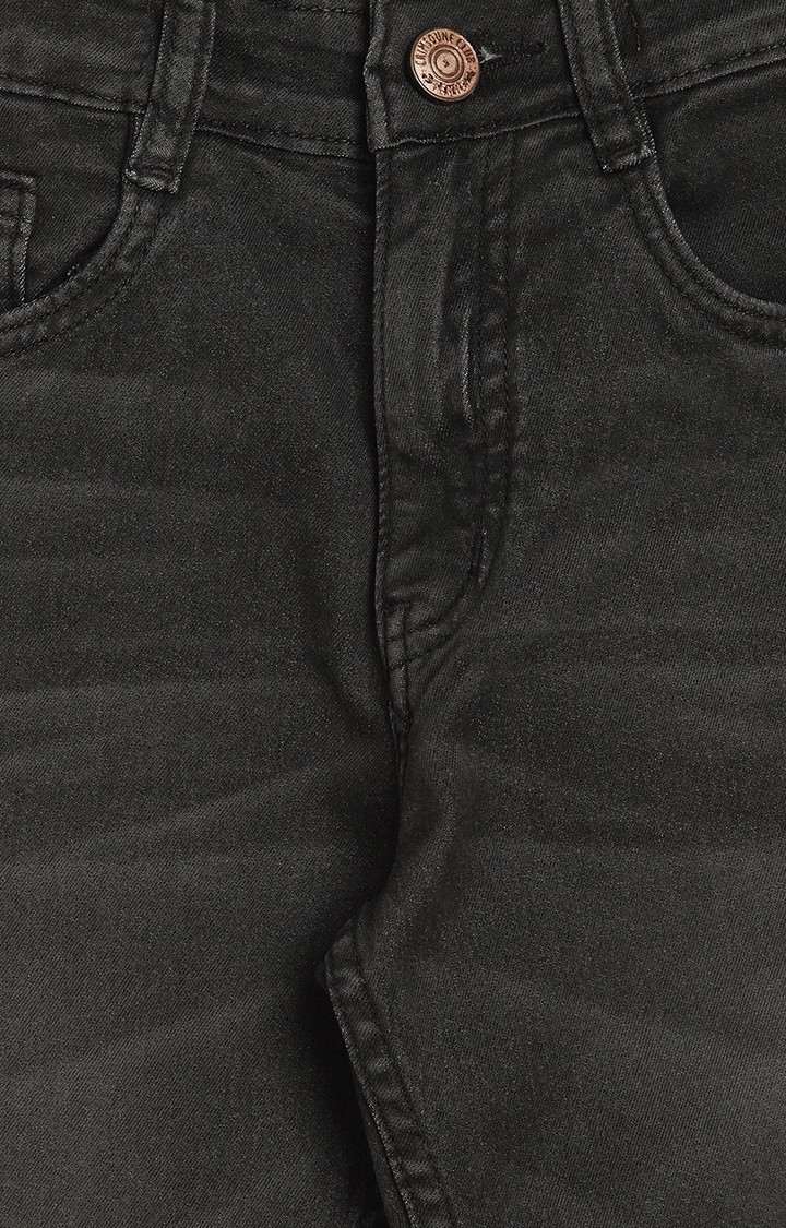 Black Solid Jeans