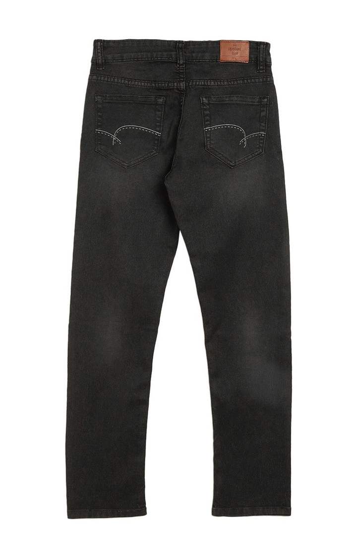 Black Solid Jeans