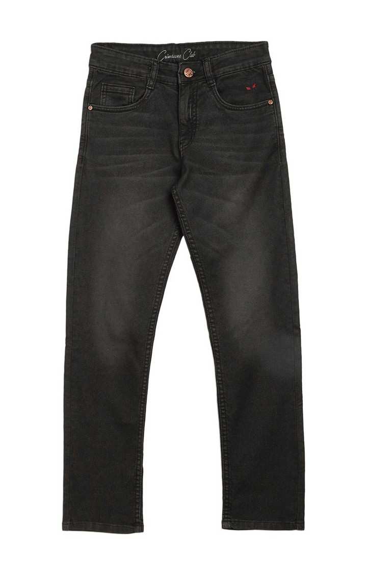 Black Solid Jeans
