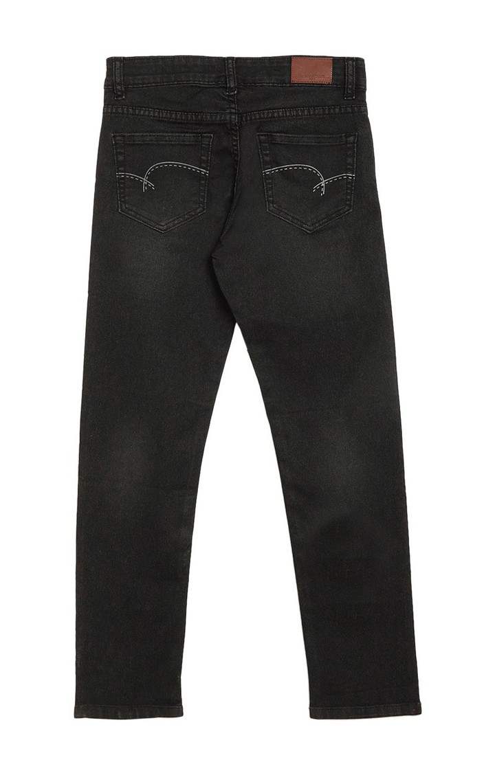 Black Solid Jeans