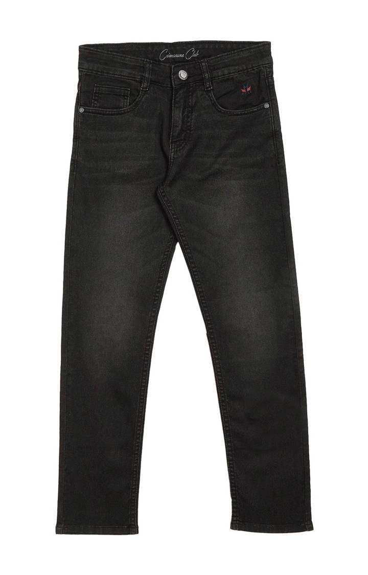 Black Solid Jeans