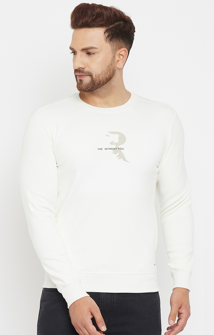 Crimsoune Club | White Printed Sweatshirts 0