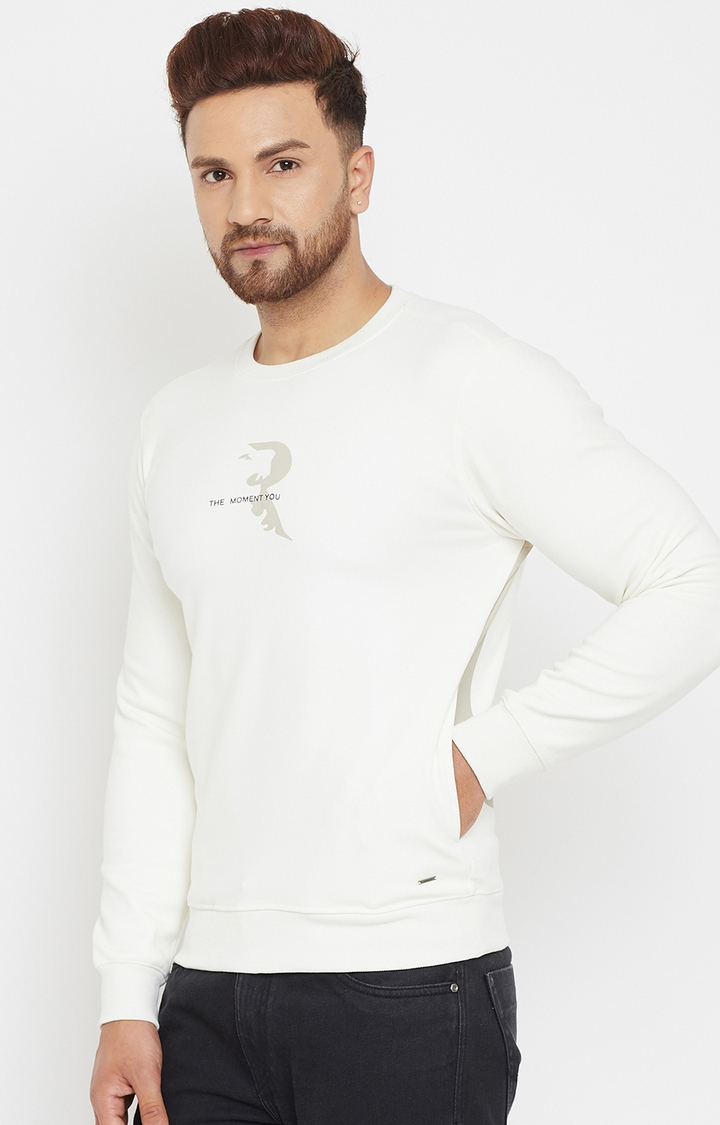 Crimsoune Club | White Printed Sweatshirts 3