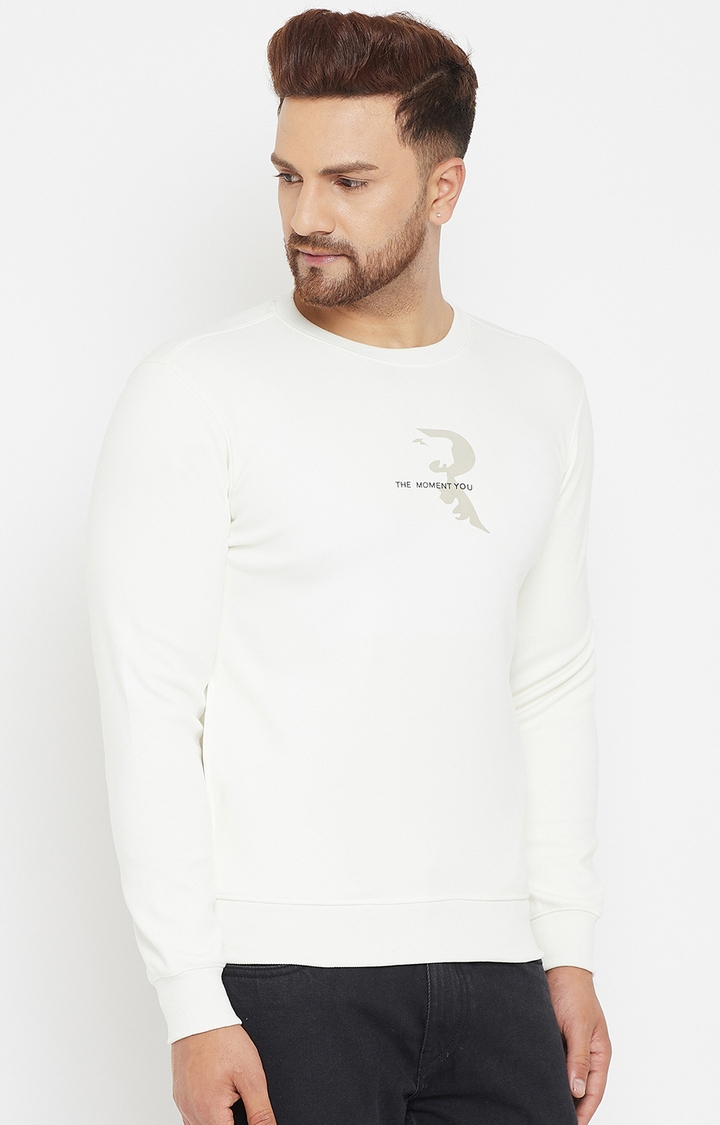 Crimsoune Club | White Printed Sweatshirts 4