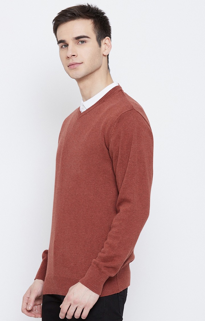 Red Solid Sweaters