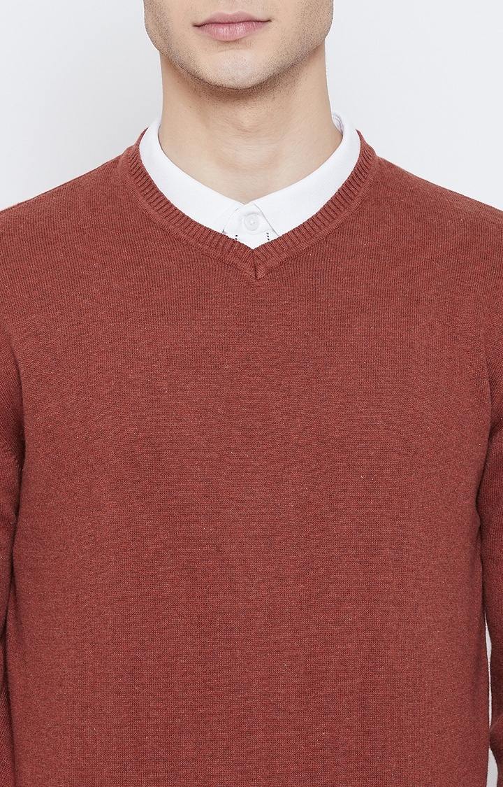 Red Solid Sweaters