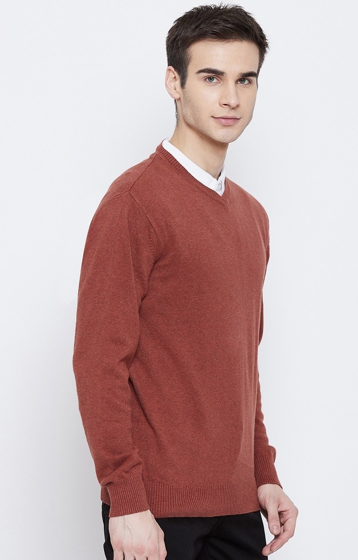 Red Solid Sweaters