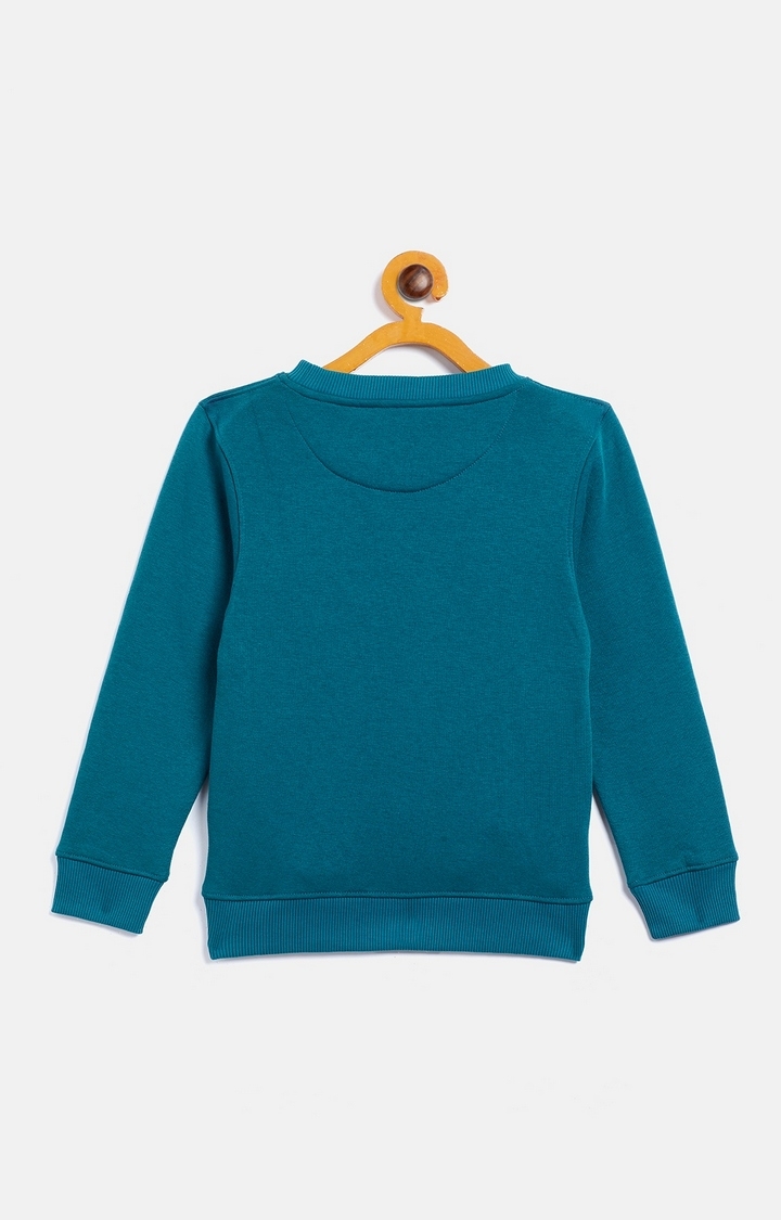 Crimsoune Club | Blue Solid Sweatshirts 1
