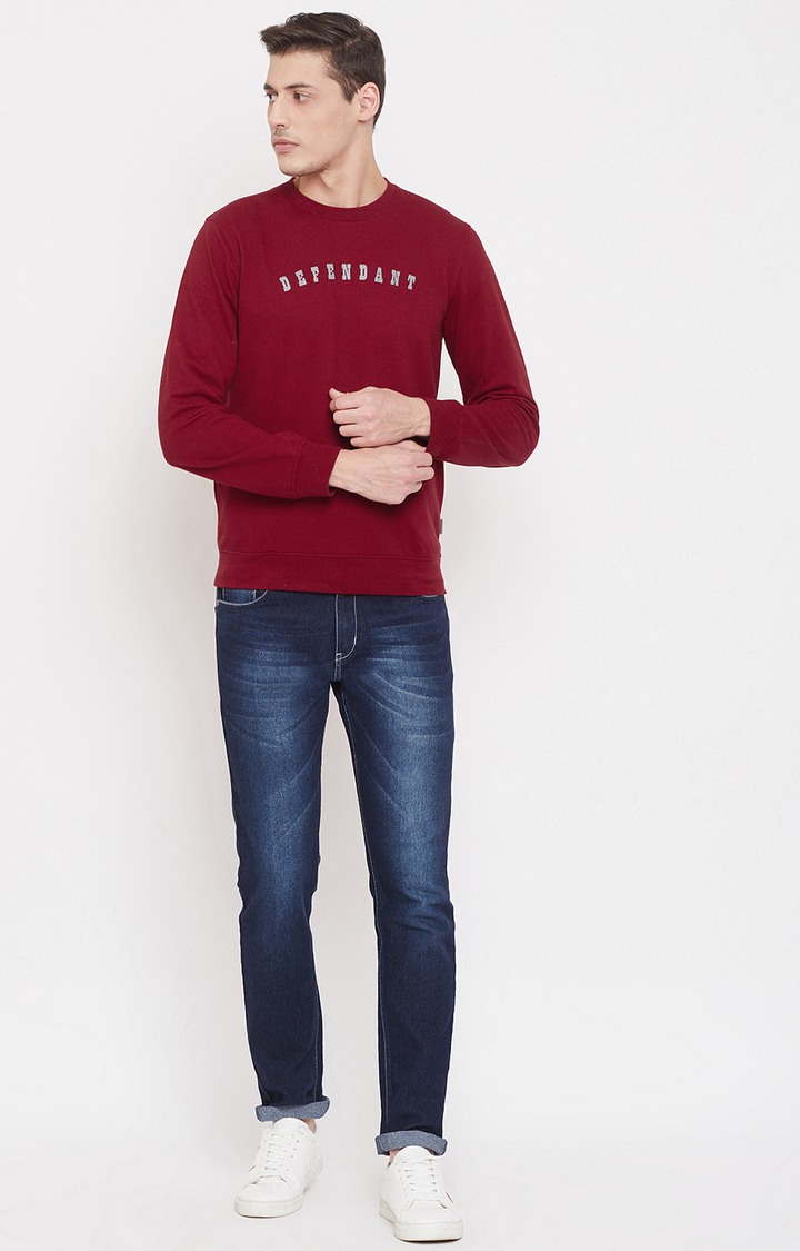 Red Printed Sweatshirts