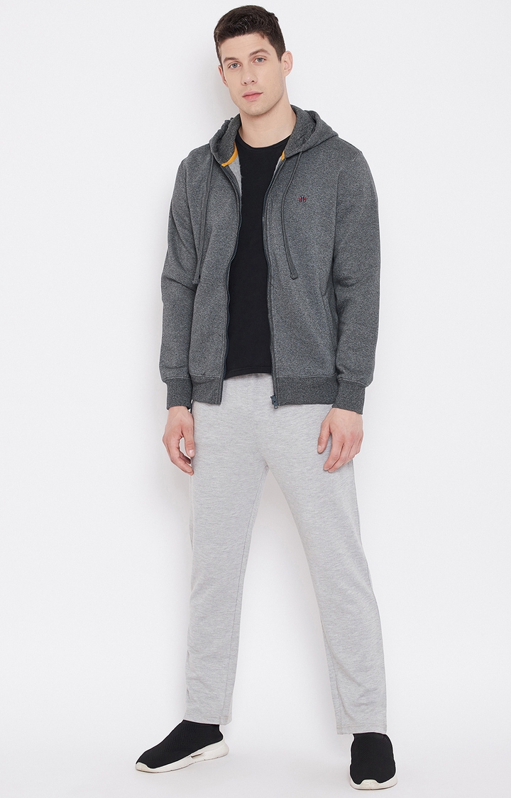 Crimsoune Club | Grey Solid Sweatshirts 1