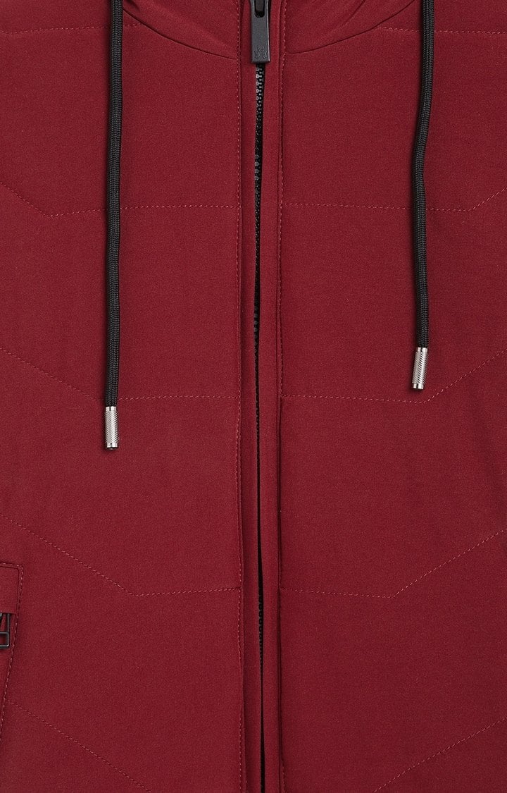 Red Solid Western Jacket