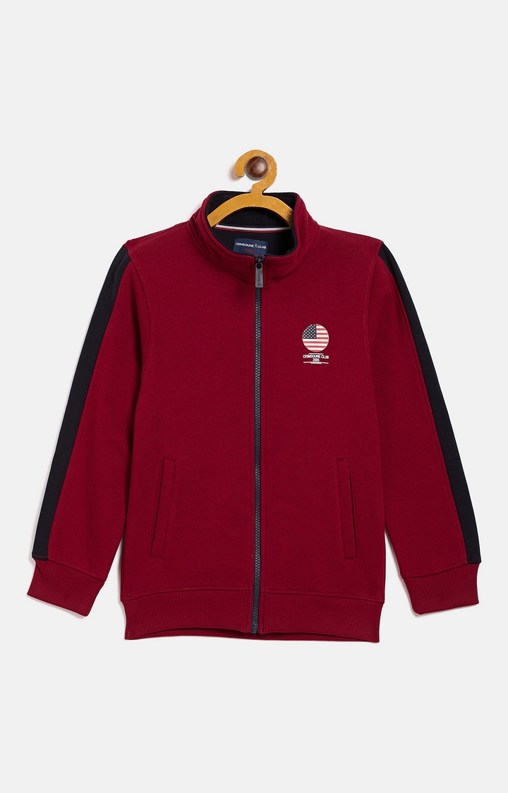 Crimsoune Club | Red Solid Sweatshirts 0