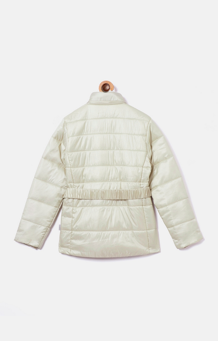 Crimsoune Club | White Solid Front Open Jacket 1