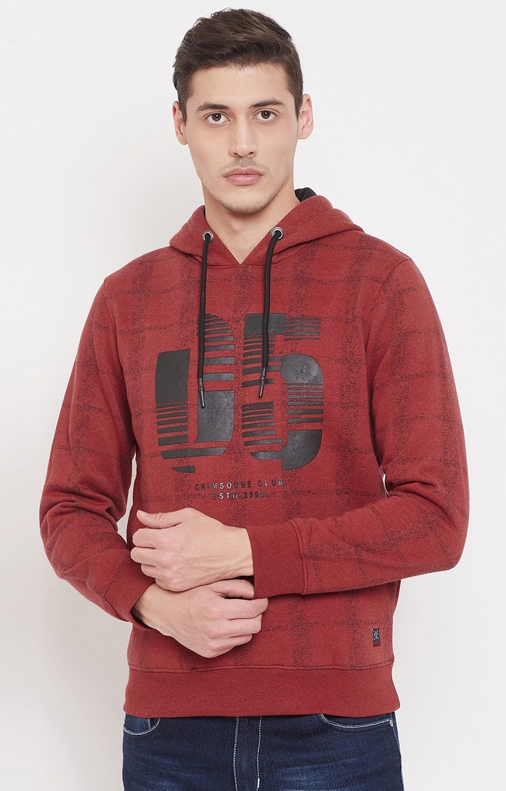 Red Printed Sweatshirts