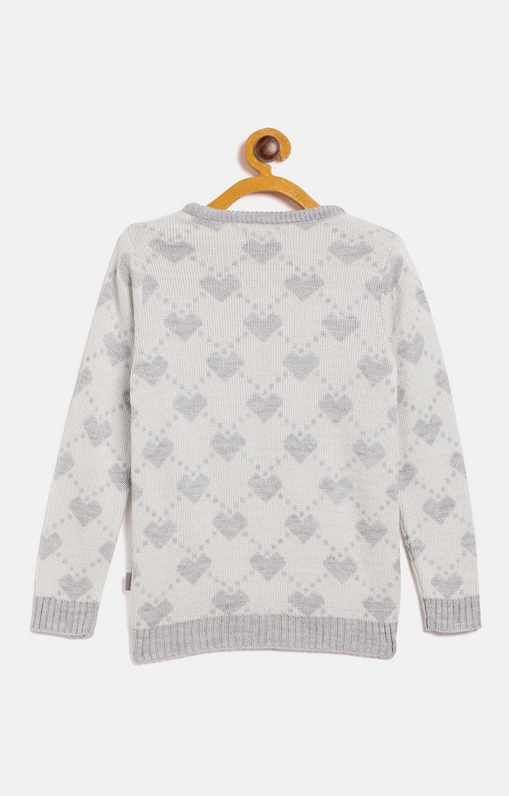 Crimsoune Club | Grey Printed Sweaters 1