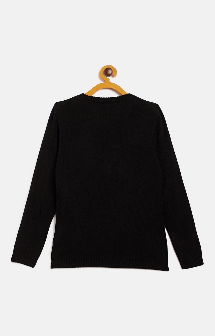 Black Embellished Sweaters