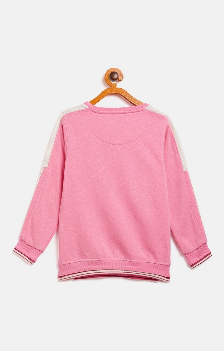 Crimsoune Club | Pink Printed Sweatshirts 1