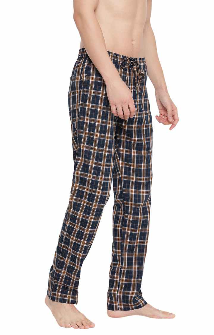Brown Checked Trackpants