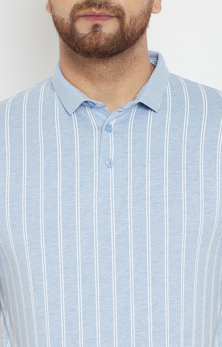 Crimsoune Club | Blue Striped T-Shirt 5