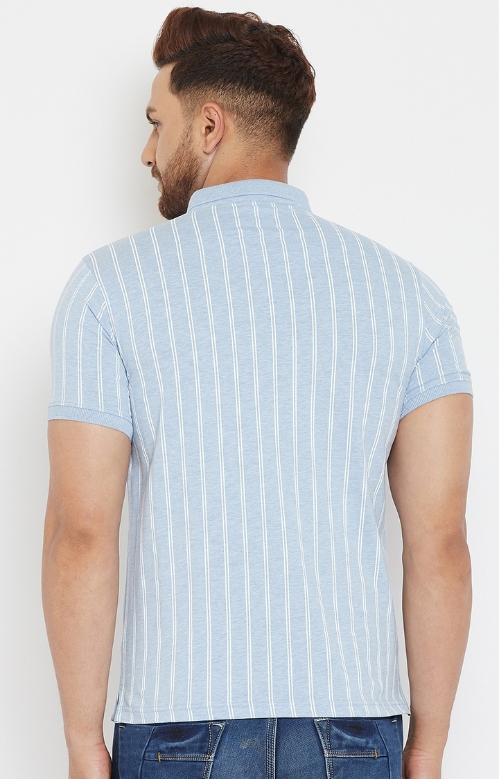 Crimsoune Club | Blue Striped T-Shirt 4