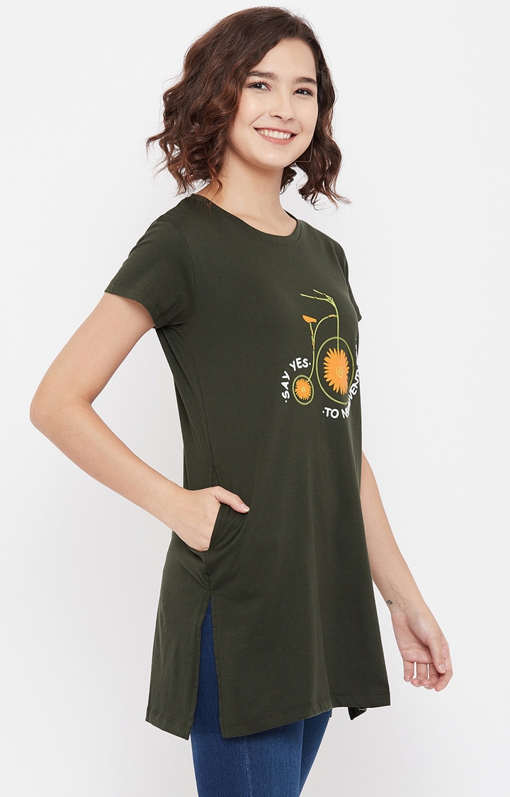 Crimsoune Club | Green Printed T-Shirt 3