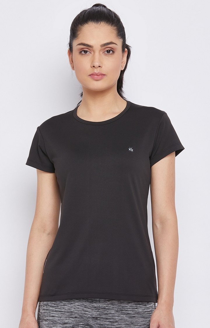 Crimsoune Club | Black Solid T-Shirt 0