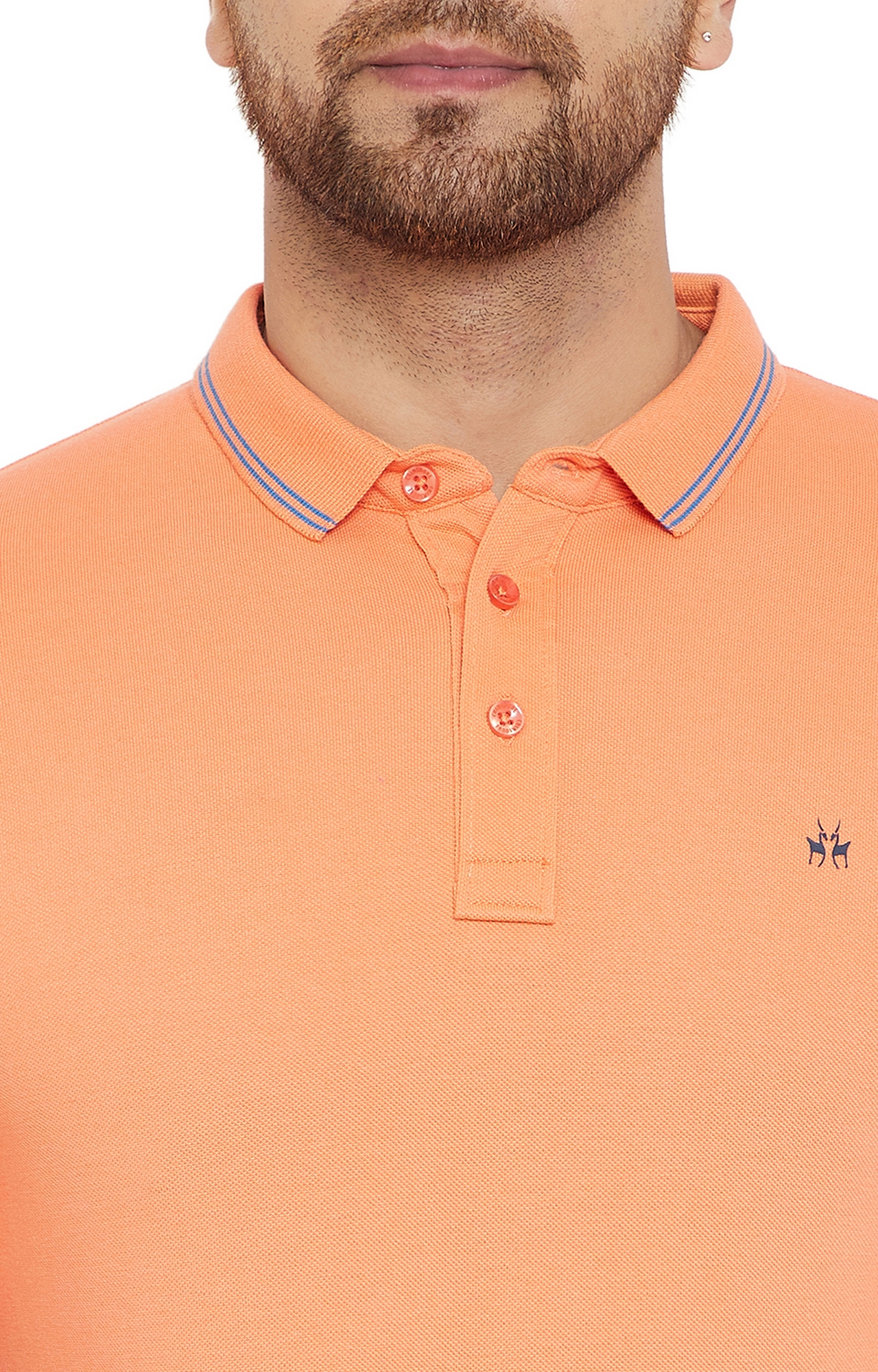 Crimsoune Club | Orange Solid T-Shirt 5