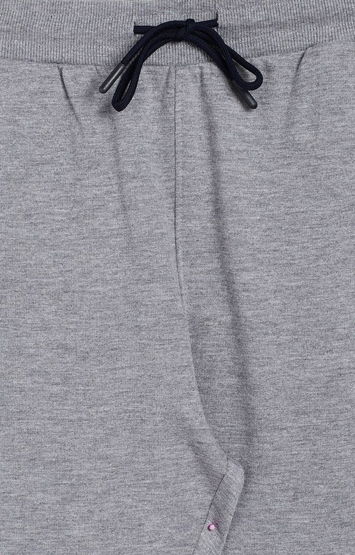 Grey Solid Trackpants