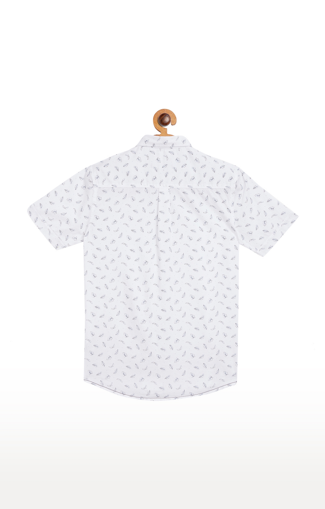 Crimsoune Club | White Printed Casual Shirt 1