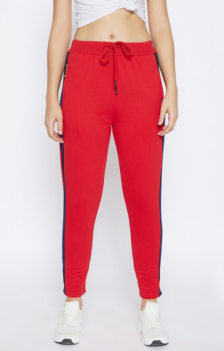 Crimsoune Club | Red Solid Trackpants 0
