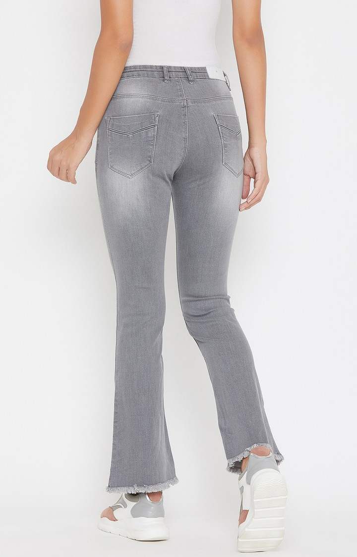 Gery Solid Bootcut Jeans