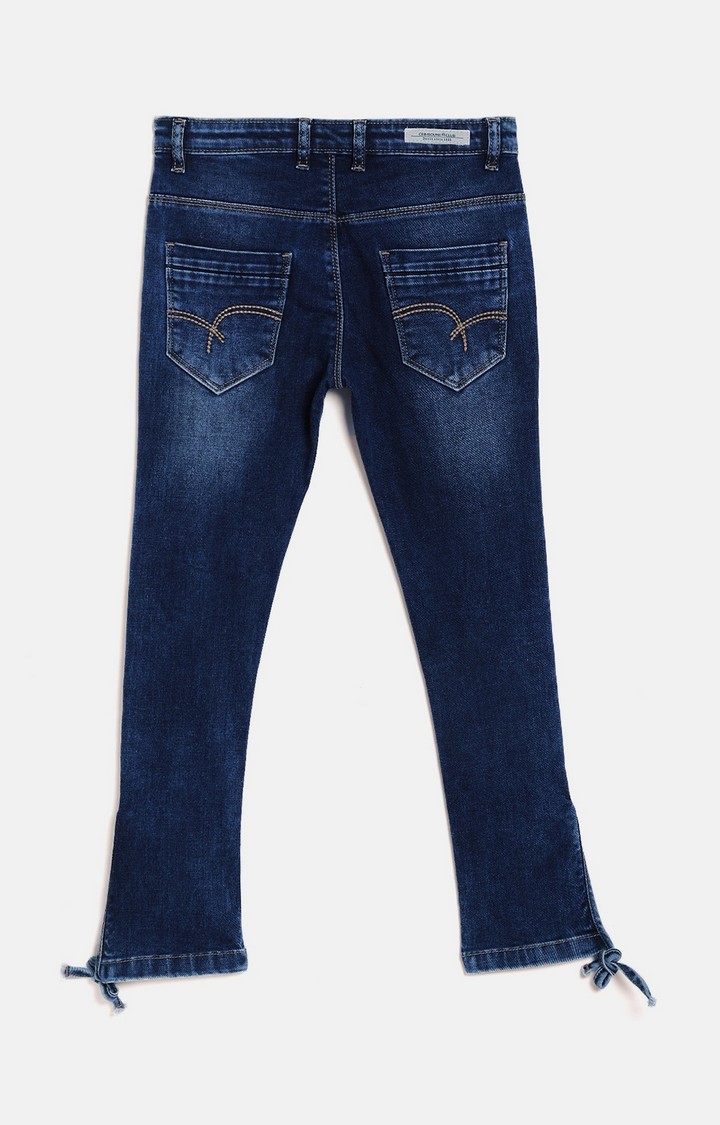Crimsoune Club | Blue Solid Jeans 1