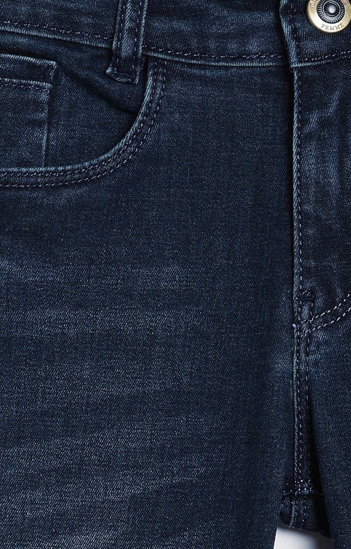 Crimsoune Club | Blue Solid Jeans 2