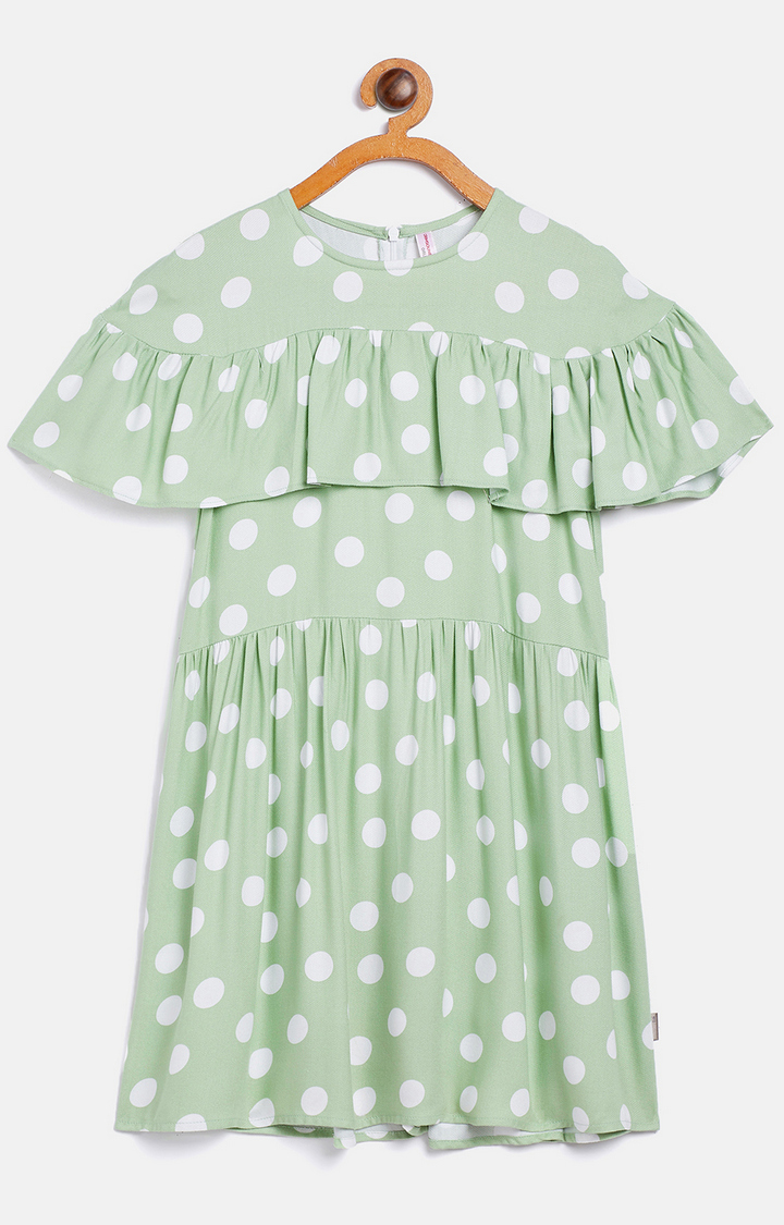 Green Printed Dress
