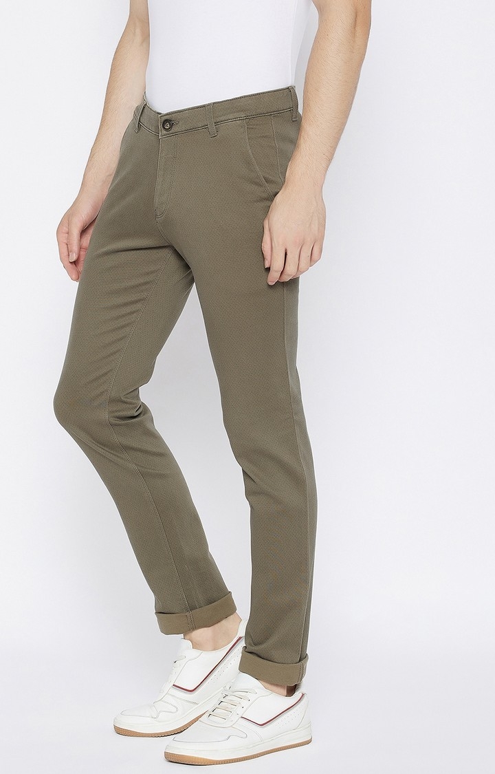 Crimsoune Club | Olive Printed Trousers 2