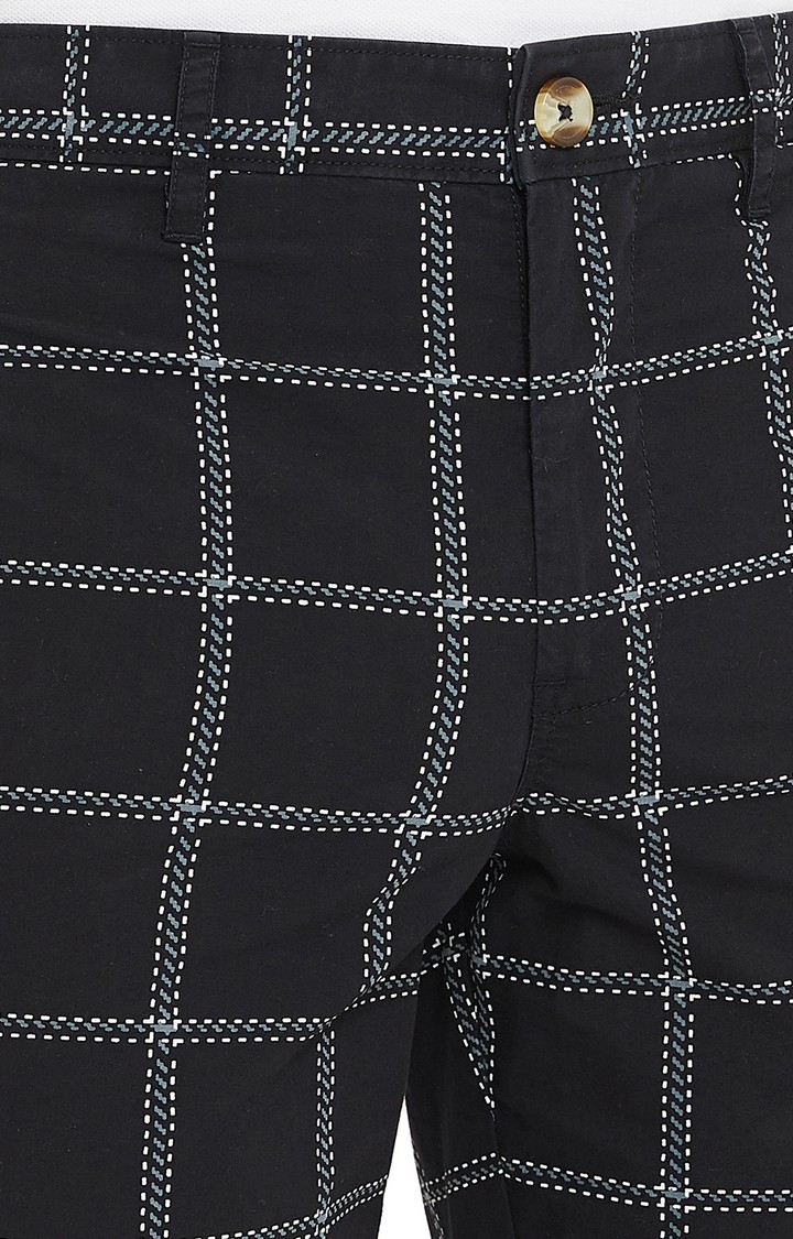 Crimsoune Club | Black Checked Shorts 5