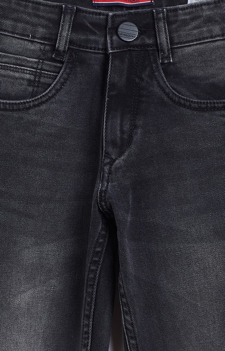 Crimsoune Club | Black Solid Jeans 2