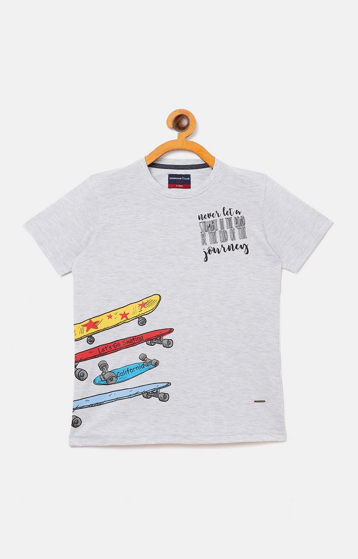 Grey Printed T-Shirt